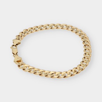 Pulsera barbada en oro 18kt