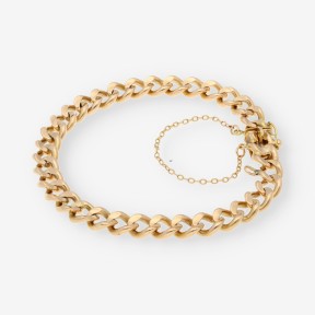 Pulsera barbada en oro 18kt