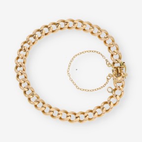 Pulsera barbada en oro 18kt