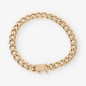 Pulsera barbada en oro 18kt