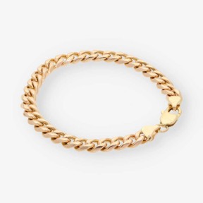 Pulsera barbada en oro 18kt