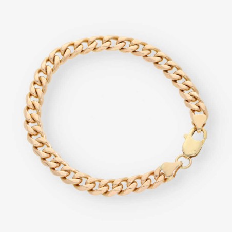 Pulsera barbada en oro 18kt