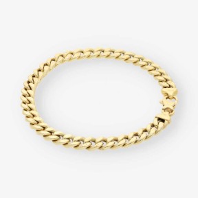 Pulsera barbada en oro 18kt