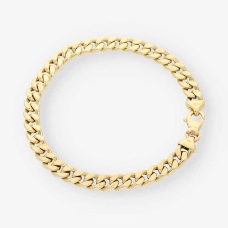 Pulsera barbada en oro 18kt