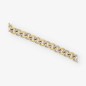 Pulsera barbada en oro bicolor 18kt con brillantes