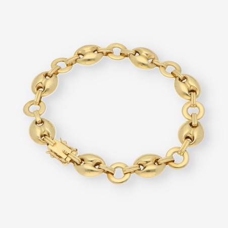 Pulsera de calabrotes en oro 18kt