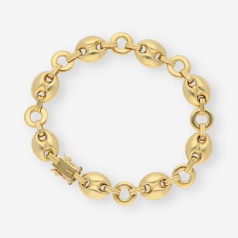 Pulsera de calabrotes en oro 18kt