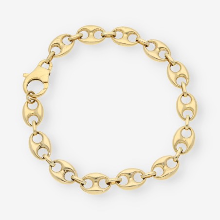 Pulsera de calabrotes en oro 18kt