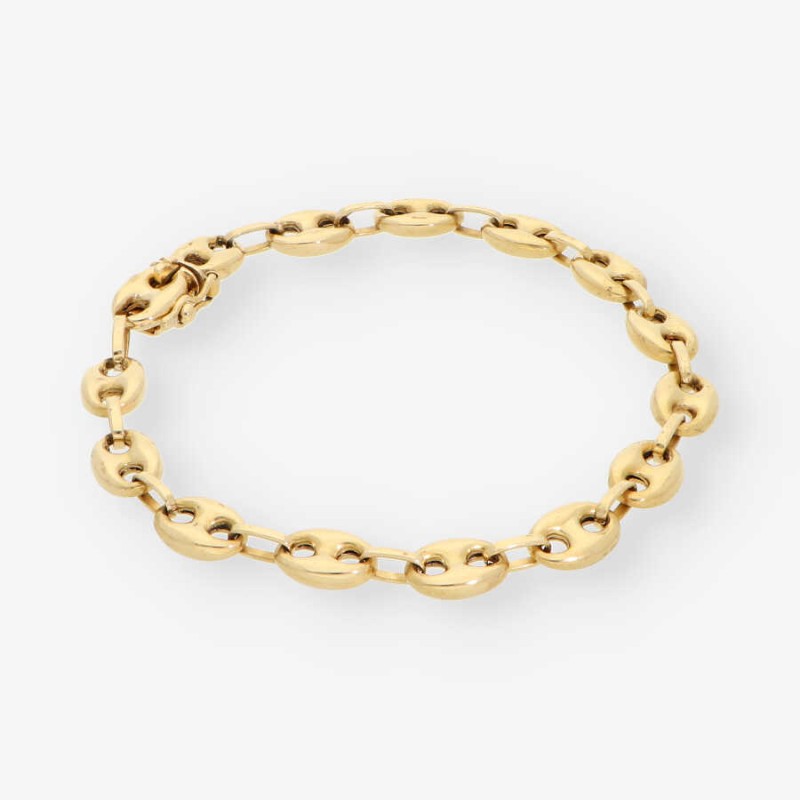 Pulsera de calabrotes en oro 18kt