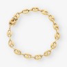 Pulsera de calabrotes en oro 18kt
