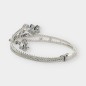 Pulsera de oro blanco 18kt con brillantes