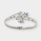 Pulsera de oro blanco 18kt con brillantes