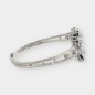 Pulsera de oro blanco 18kt con brillantes