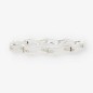 Pulsera de oro blanco 18kt con brillantes