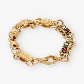 Pulsera en oro 18kt con brillantes