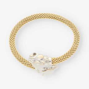 Pulsera pantera en oro bicolor 18kt