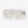 Pulsera rÃ­gida en oro blanco 18kt con brillantes