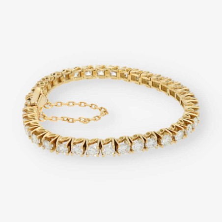 Pulsera riviere oro 18kt y brillantes