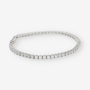 Pulsera riviere oro blanco 18kt con brillantes