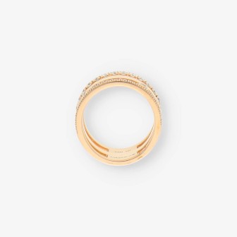 Anillo MESIKA oro rosa y bri