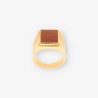 Anillo oro y piedra roja