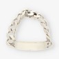 Pulsera nomeolvides en oro blanco 18kt