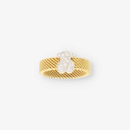 Anillo Tous en oro 18kt con brillantes