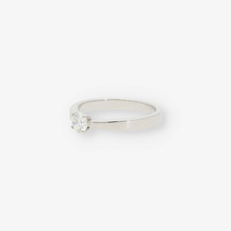 Solitario oro blanco y bri RABAT
