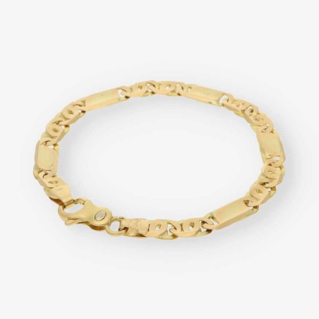 Pulsera plana oro