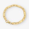 Pulsera plana oro