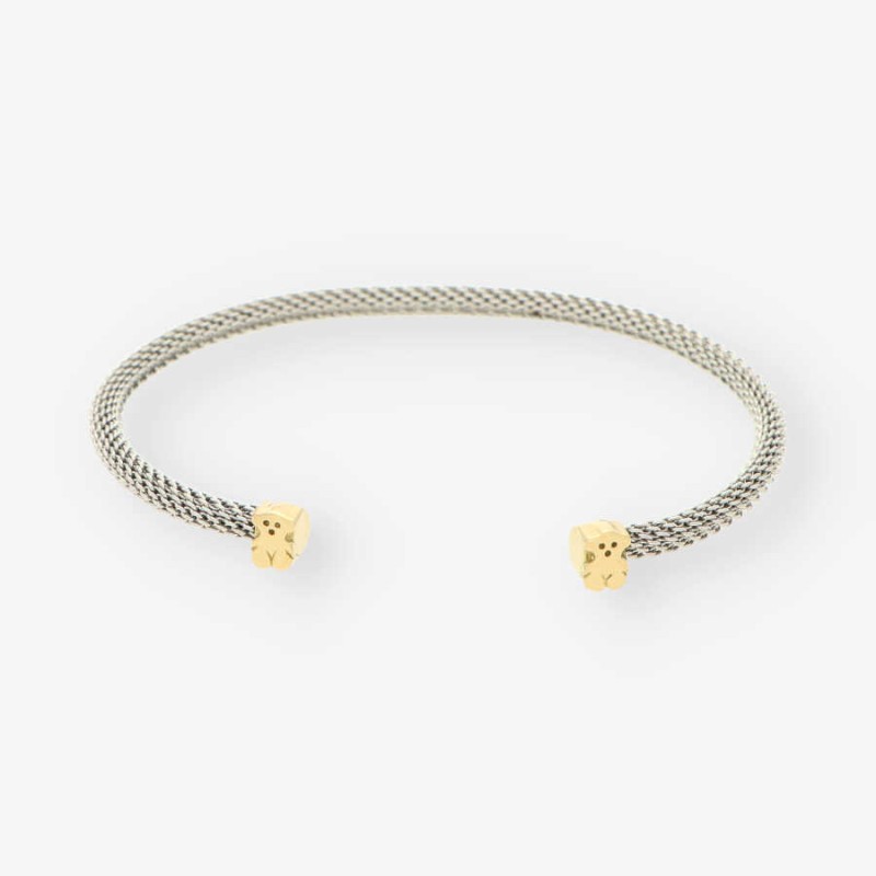 Pulsera esclava Tous en acero y oro