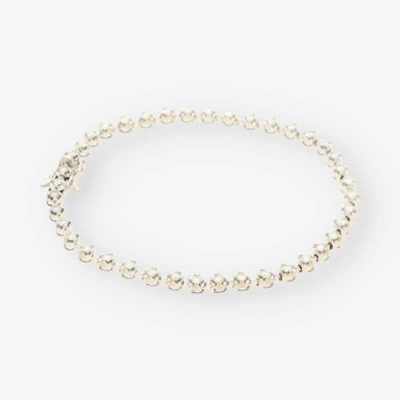 Pulsera riviere oro blanco 18kt y brillantes