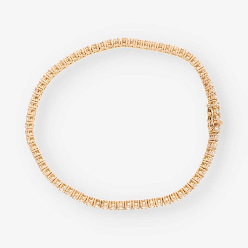 Pulsera Riviere oro y bri aprox. 1.50 Qt