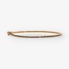 Pulsera oro rosa y diamante negro