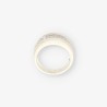 Anillo oro blanco y bri