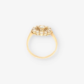 Anillo vintage oro y diamante