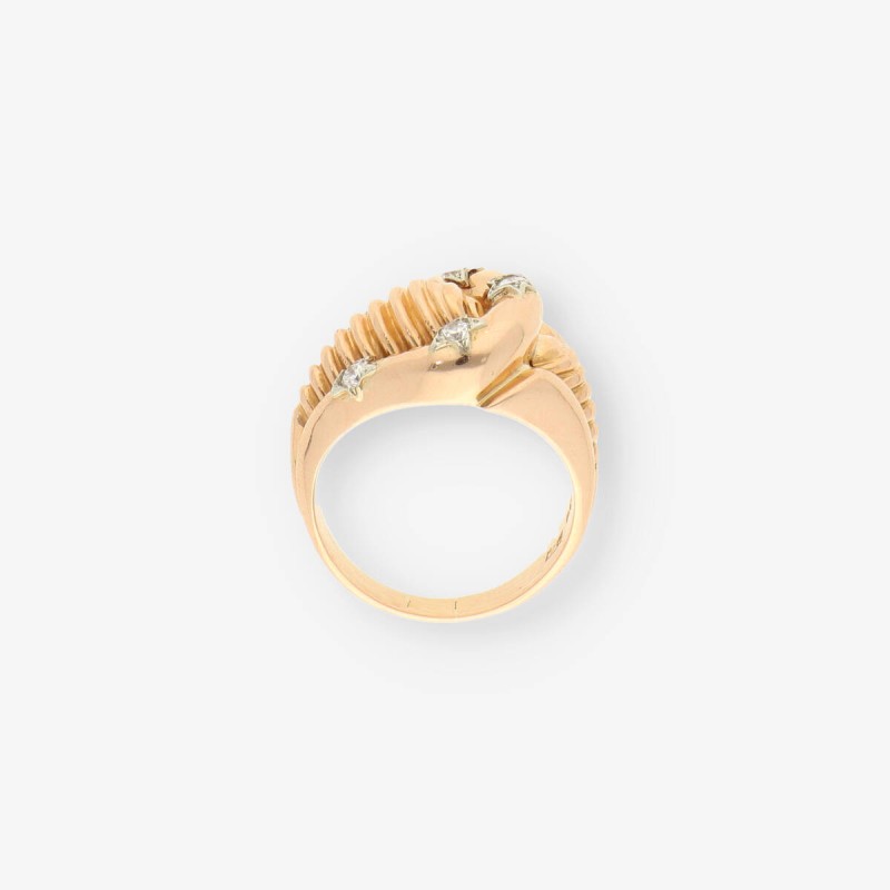 Anillo oro y bri