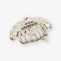 Broche vintage en oro blanco 18kt con brillantes