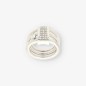 Anillo en oro blanco 18kt con brillantes