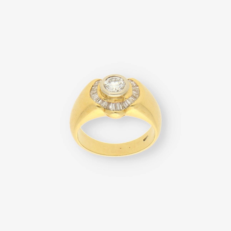 Anillo oro y bri