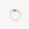 Anillo oro blanco y bri