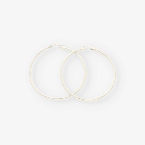 Pendientes aros oro blanco