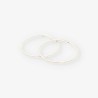 Pendientes aros oro blanco
