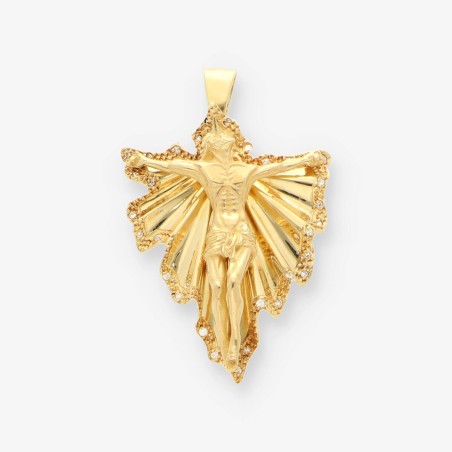 Colgante cristo en oro 18kt