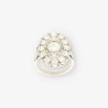 Anillo Vintage platino y bri