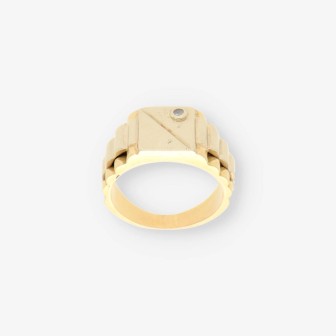 Anillo sello oro