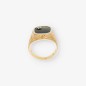 Anillo sello en oro 18kt con onix