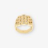 Anillo oro y circonitas