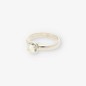 Anillo solitario oro blanco 18kt con brillante