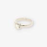 Anillo oro blanco y bri aprox.0.45Qt